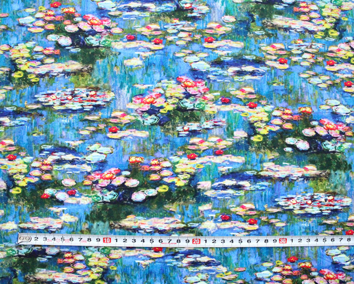 Robert Kaufman Fabrics Claude Monet Digital Printed Srk 246 Water ロバートカフマン モネ睡蓮 絵画生地
