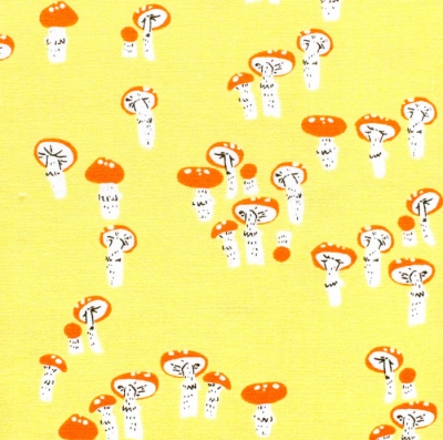 Windham Fabrics / Far Far Away 3 / 52756-4 Mushrooms Yellow