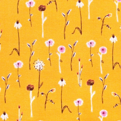Windham Fabrics / Far Far Away 3 / 52757-13 Wildflowers Marigold