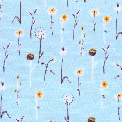 Windham Fabrics / Far Far Away 3 / 52757-14 Wildflowers Light Blue
