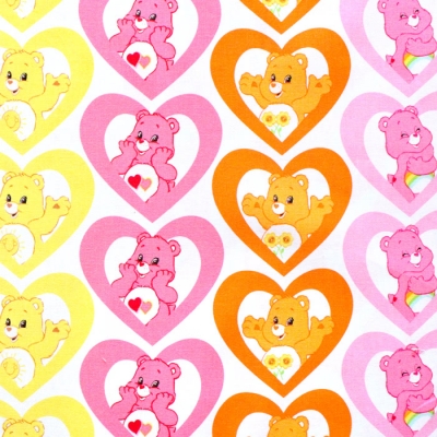 Camelot Fabrics Care Bears 44010105-1 Warm Hearts Pink