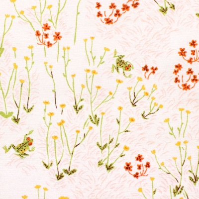 Windham Fabrics / West Hill / 52877-1 Tall Buttercups Palest Pink