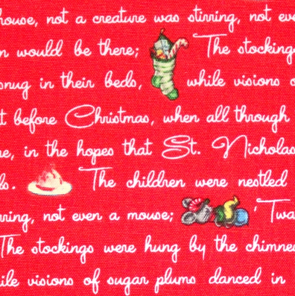 Riley Blake Designs Christmas Joys C12255-RED Text Red / USA