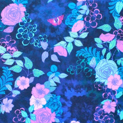 Robert Kaufman Fabrics Bloomburst WELD-21296-69 Midnight Flower