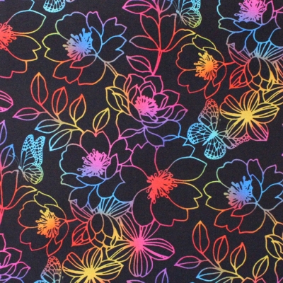 Michael Miller Fabrics Kaleidoscope DCX10451-BLAC Dreamland