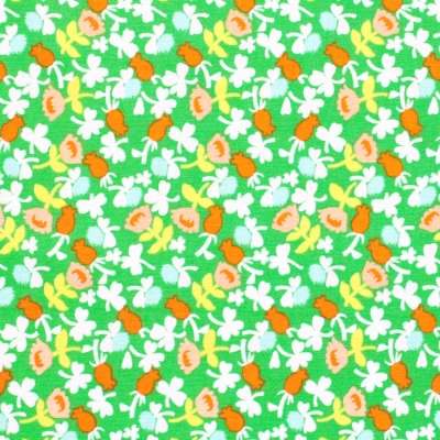 Windham Fabrics / Lucky Rabbit / 37027A-6 Calico Green