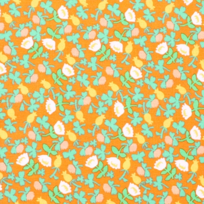 Windham Fabrics / Lucky Rabbit / 37027A-9 Calico Orange