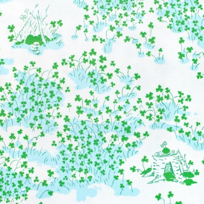 Windham Fabrics / Lucky Rabbit / 53244-1 Fairy House Cream