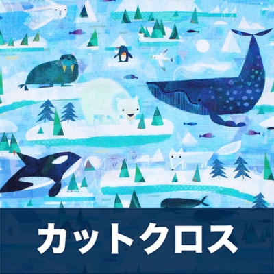 åȥ Windham Fabrics Icy World 52969D-1 Arctic Scene Ocean