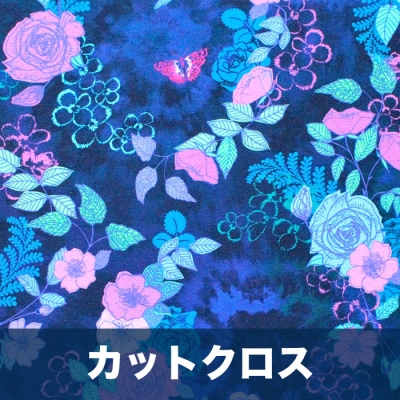 åȥ Robert Kaufman Fabrics Bloomburst WELD-21296-69 Midnight Flower
