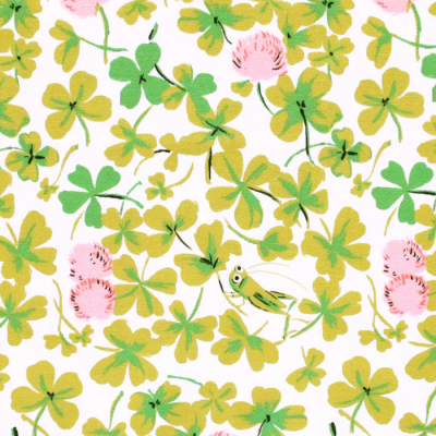 Windham Fabrics / Studio Edit by Heather Ross 37026D-6 Cricket Clover Pink