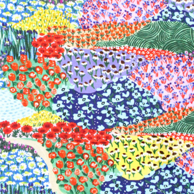 Clothworks / Cottage Dreams Y4544-55 Garden Patchwork