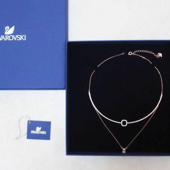 SWAROVSKI スワロフスキー Swarovski 『Gallery Square ネックレス