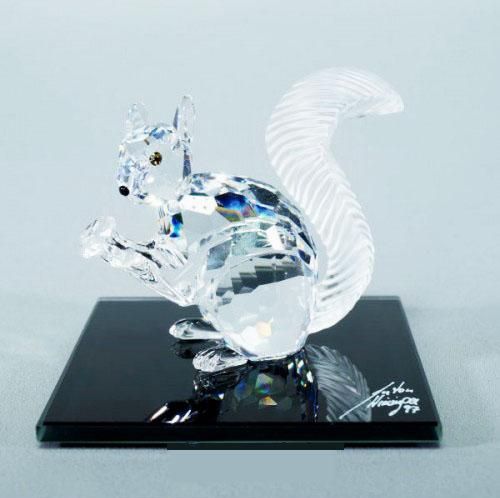 スワロフスキー リス 【1997年 10周年記念作品】 Swarovski Crystal Figurine, Chinese Zodiac Rat 1078741 sold