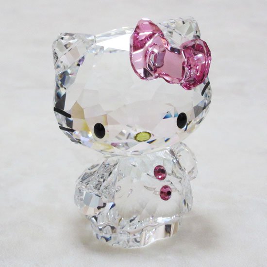 スワロフスキー 「ハローキティ ピンクリボン置物」 （Hello Kitty Pink Bow）　1096877 - スワロフスキー専門店  クリスタライズグレイス