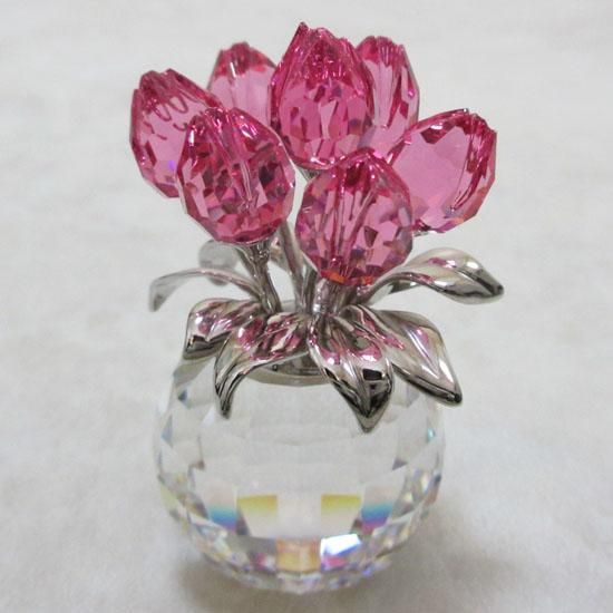 SWAROVSKI チューリップROSE 置物 www.krzysztofbialy.com