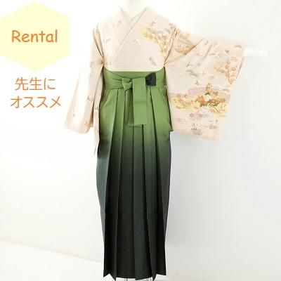 レンタル 卒業袴 着物 ピンク地小花訪問着 袴 緑グラデーション きもの六花のwebショップ Web Ricca レンタル 卒業袴 着物 ピンク地小花訪問着 袴 緑グラデーション きもの六花のwebショップ Web Ricca