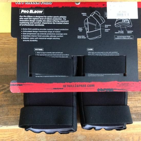 187 KILLER PADS 【PRO ELBOW】 Black 黒 新品正規 スケート