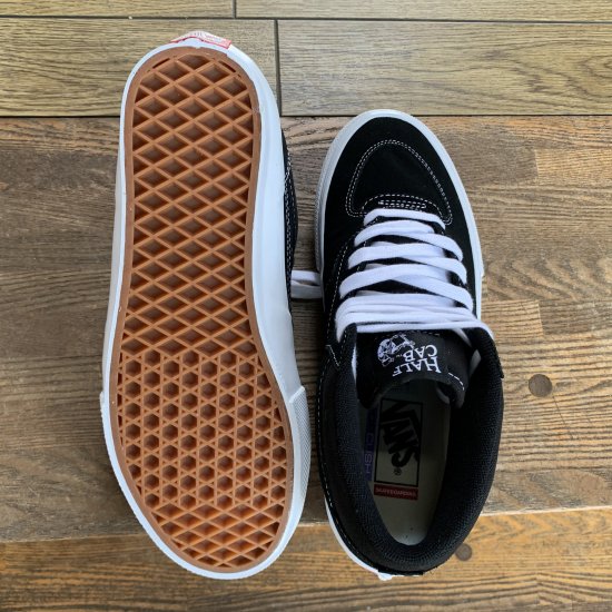 VANS バンズ 【SKATE HALF CAB】 BLACK/WHITE 黒/白 新品正規品