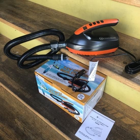 OCEAN GEAR【12V 16PSI SUP エアーサップ 電動ポンプ】 楽天市場】OCEAN GEAR 12V 16PSI MULTI PUMP / エアー ポンプ