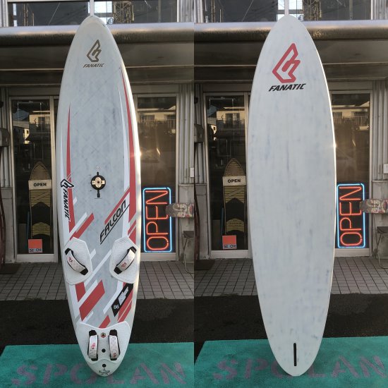 中古ウインドサーフィンボード】 FANATIC 【FALCON slalom 86L 240cm 58cm】 ウインドサーフィンボード店頭取引限定発送出来ません。  - 横乗り系PROSHOP・スポランです。自然を相手に楽しい「あそび」を提案します。