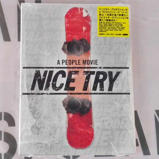 DVD スノーボード 2010 【Nice Try】 People Creative 日本語字幕 新品正規（郵便） -  横乗り系PROSHOP・スポランです。自然を相手に楽しい「あそび」を提案します。