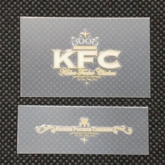 K.F.C キッカーファッカーチキン【ミニステッカーセット】白/金 ロゴ