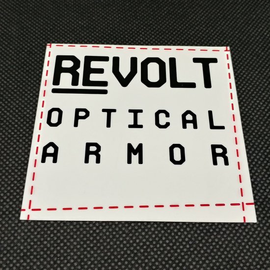 REVOLT リボルト 【SHEET STICKER】 白 9cm 新品正規 ステッカー（郵便