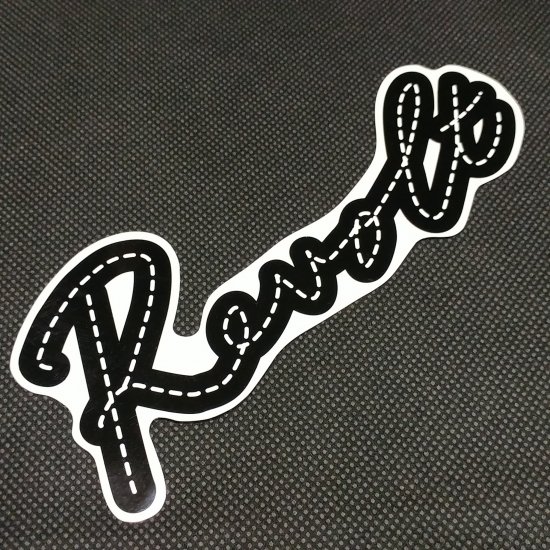 REVOLT リボルト 【LOGO SHEET STICKER】 白/黒 16.5×6.5cm 新品正規