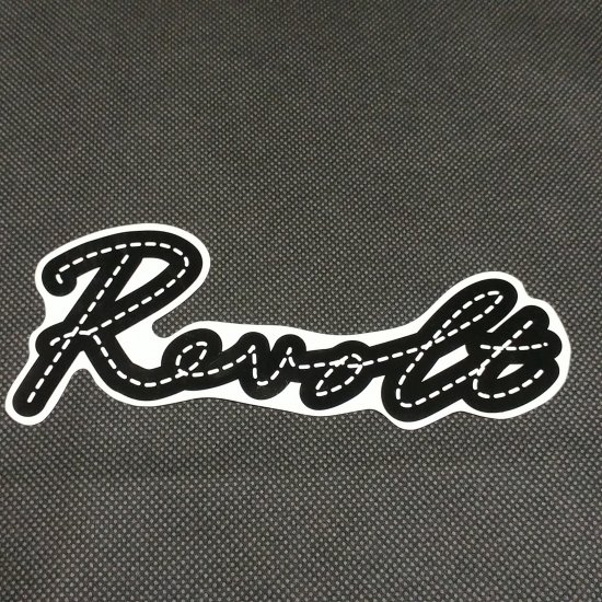 REVOLT リボルト 【LOGO SHEET STICKER】 白/黒 16.5×6.5cm 新品正規