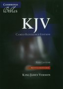 【SPECIAL PRICE】【20％OFF】英語旧新約聖書<br>King James Version<br>Cameo Reference Edition  革装 KJ455:XRの商品画像