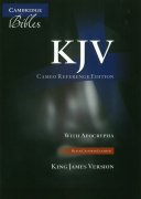 【SPECIAL PRICE】【20％OFF】英語旧新約聖書アポクリファ付きKing James Version Cameo Reference Edition  革装KJ455:XRAの商品画像