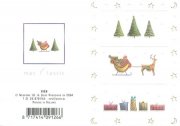 XQR9126　クリスマスミニカード<br />ディアプーリングスレーの商品画像