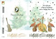 XQP1196　クリスマスカード<br />Piet　フラミンゴバンドの商品画像