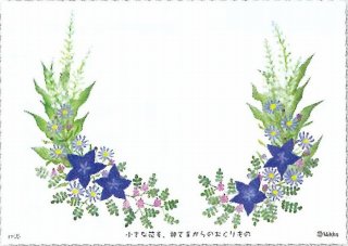 イラストカード　はがきサイズ　（10枚セット）［小さな花も、神さまからのおくりもの］H-05の商品画像