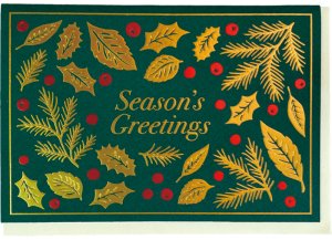 HA-114　クリスマスマニエールカード（緑）の商品画像