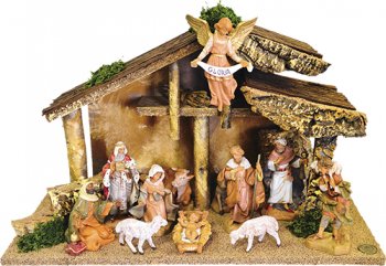 馬小屋降誕セット 人形12体 聖書やキリスト教書籍の通販サイト バイブルハウス南青山