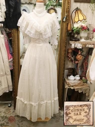 GUNNE SAX 70's ǥƥ塼ե륫顼ۥ磻ȥɥ쥹 Size:9