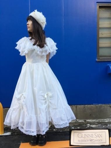 GUNNE SAX 70's ե륫顼ץ󥻥ɥ쥹 ۥ磻 Size9