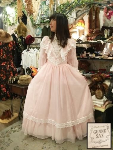 GUNNE SAX 80's ե륫顼ץ󥻥ɥåɥ쥹 ԥ Size7