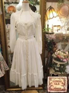 Vintage U.S.A. GUNNE SAX 70s ϡȥץۥ磻ȥԡ Size:9