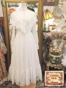 Vintage U.S.A. GUNNE SAX 70s 塼 ȥꥢۥ磻ȥɥ쥹 Size:M