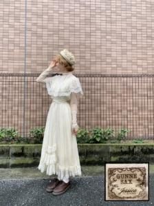 Vintage U.S.A. GUNNE SAX 70s ǥƥ塼졼ȥꥢԡɥ쥹 XS