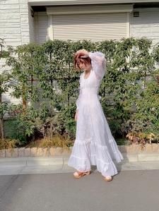 GUNNE SAX70'sµ졼󥰥ԡɥ쥹 ԥ奢ۥ磻ȡSize : 7