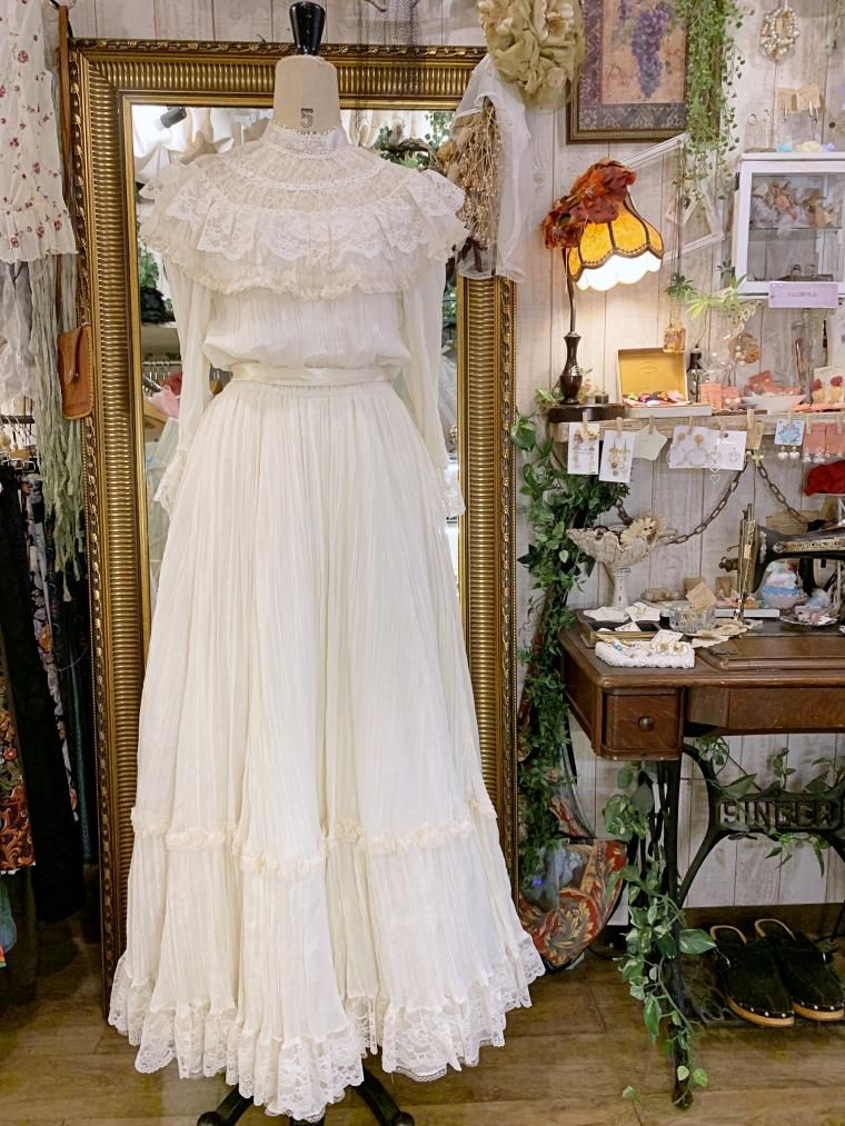 Gunne Sax レア Jeunes Filles デニム レース ドレス | vipuldayal.com