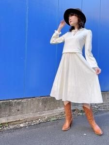 Vintageե륫顼ȥۥ磻ȥԡ  Size SM