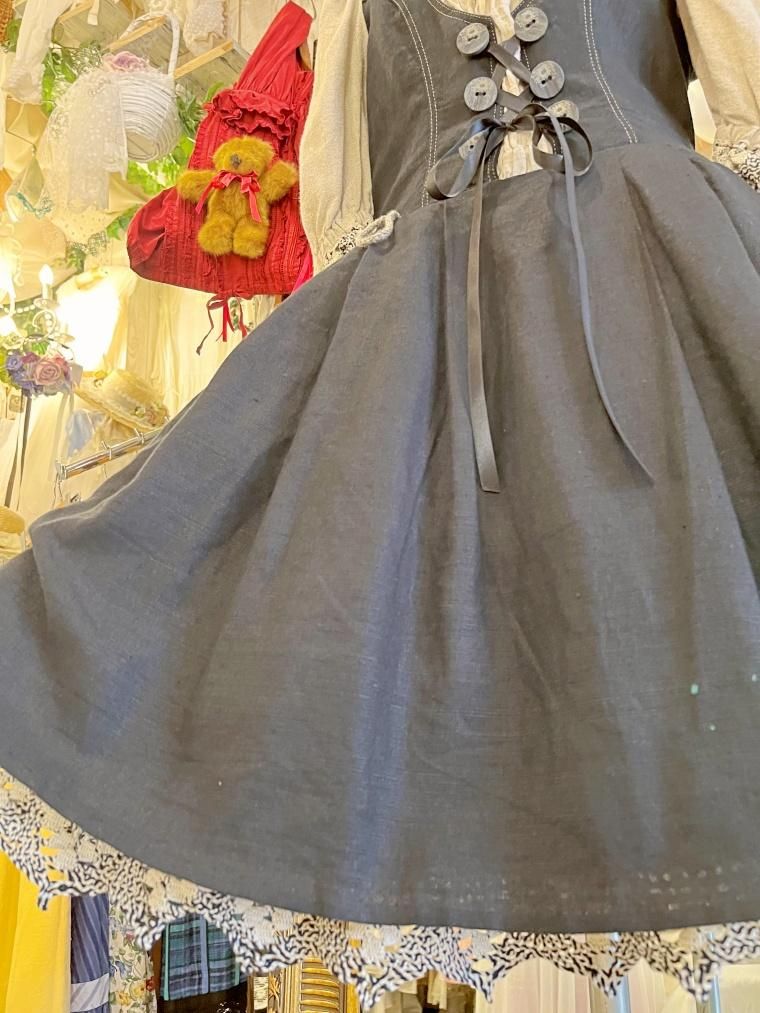 30％OFF】Vintage リネンチロルワンピース