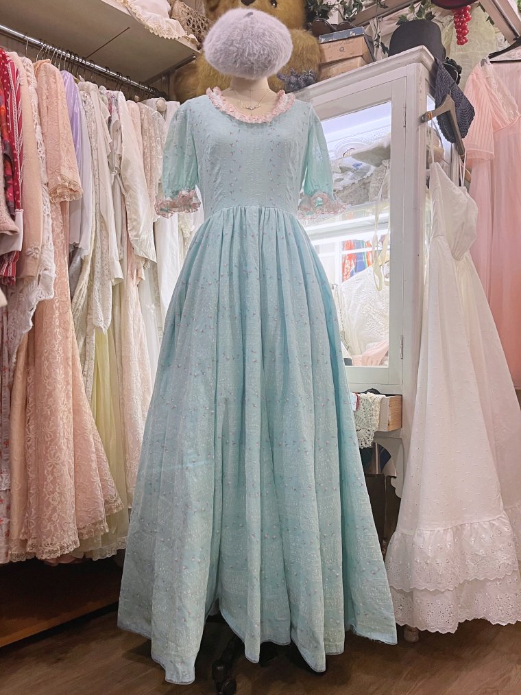 vintage小花柄ドレス
