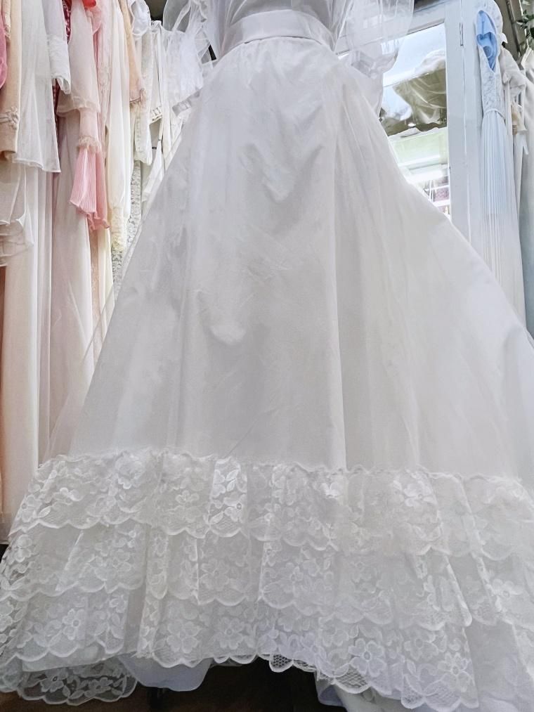 Vintage Wedding オーガンジーレースウェディングドレス