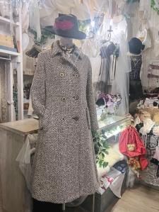 Vintage Aquascutum 80s England made Tweed Coat